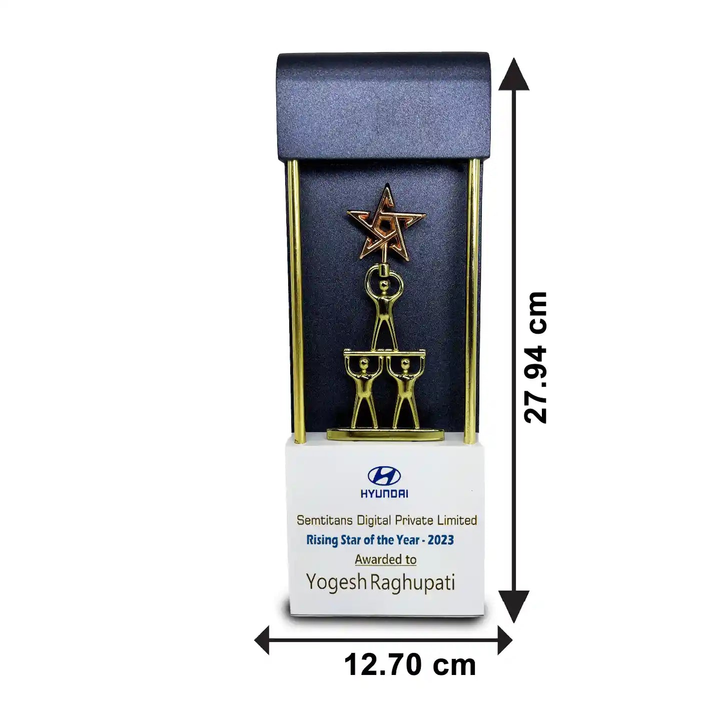 Elite Triumph Human & Star Corporate Wooden Trophy